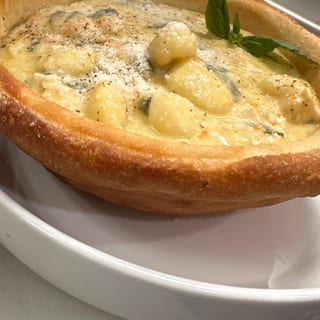 Gnocchi chicken soup
